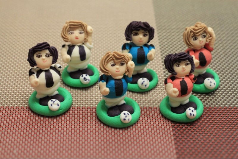 Cukura dekoru  kompl.  "6 Futbolisti" 