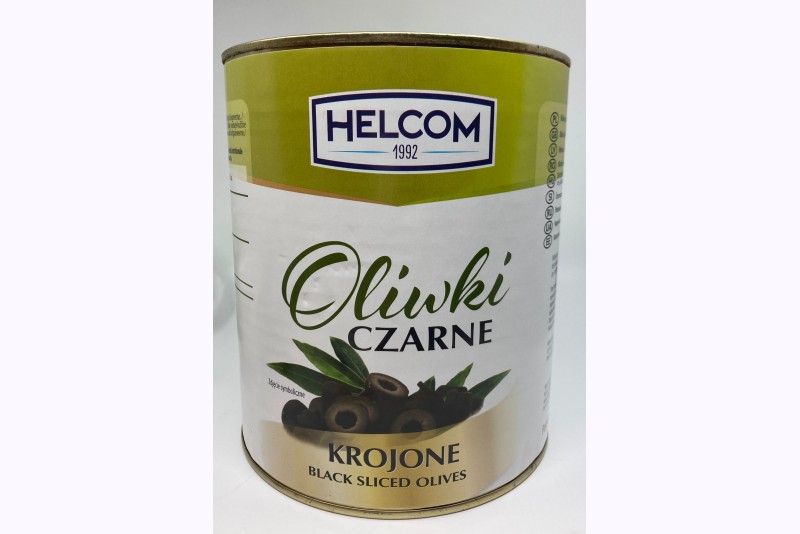 Melnās olīvas sagrieztas Helcom 3100 ml